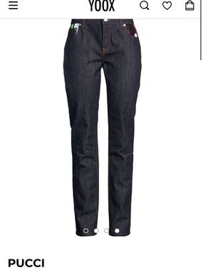 Emilio Pucci Men's Dark Indigo Straight Jeans